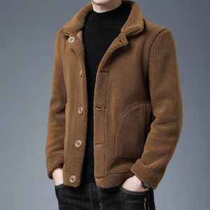 Jaqueta De Couro Masculina De Couro Falso De Outono E Inverno Reversível