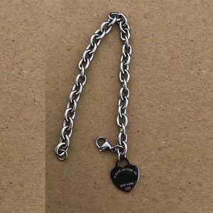 15mm Heart Round Bracelets Women Stainless Steel Couple Chain Bracelet Fashion Jewelry Valentine Day Christmas Gifts Girlfriend Accessories Wholesale