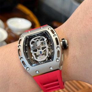 Роскошные дизайнерские часы RM052 Real Tourbillon Фантастический высококачественный механический корпус из углеродного волокна