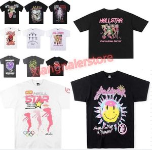 Hellstar camisa designer camisas curtas homens mais camisetas hellstar t camisa rapper lavagem cinza pesado artesanato unissex manga curta camisetas topos high street retro feminino camiseta EUA S-XL