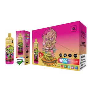 Верхний 1 Поставщик Sunfire 9000 Puffs Ondosable Vape E Cigarette 9k 8k 7K 7K одноразовый E одноразовый E -сигаретный паров перезаряжаемый светодиодный