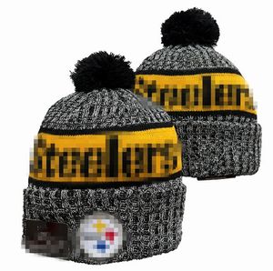 Steeler Pittsburgh Bobble Hats Baseball Ball Caps 2023-24 Fashion Designer Bucket Hat Chunky Knit Faux