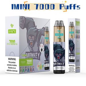 Üst Tedarikçi 7000 Puflar Tek Kullanımlık Vape E Sigara Buharlaştırıcı Şarj Edilebilir LED Ayarlanabilir Hava Akışı Vapes Puf Bar Toptan Vape Kalem Hookah