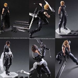 Trajes de mascote Play Arts Kai Cloud Final Fantasy Figura Cloud Strife Sephiroth Squall Leonhart Figuras de ação Modelo Toy Boneca móvel conjunta de 28 cm