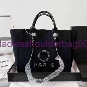 Tote Chain Designer Bag Chanail Bags Handväskor Bagss Beach Women Luxury Fashion Writting Axel Axel Stor kapacitet Canvas Shoppingväska