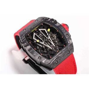 Luxury Watch Factory Active RM27-02 Top Tourbillon High-End Mechanical All Carbon Fiber Case Gipz