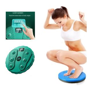 Twist Boards LCD Twist Disc Lendenwirbelsäule Übung Body Shaping Board Fußmassage Boards Taille Übungen Ausrüstung Fitness Schlankheitsmaschine 231012