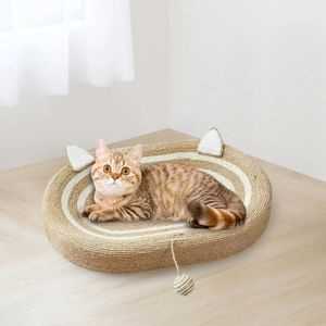 Cat Toys Cat Cardboard Bed Training Toy Protection Durable Behavior Play Cat Scratching Board for Furniture Indoor Carpet Training Lounge 231011