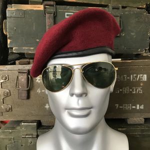 Berets US ARMY GROUP WOOL CAP MILITARY SPECIAL FORCES RANGER HAT BERET BLUE RED GREEN 231012