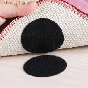 Non-Slip Bath Mats 5Pairs Non-Slip Stickers Self Adhesive Hook Loop Fastener Tape Locking Dots Bed Sheet Sofa Fix Clip Floor Rug Carpet Mat GripperL231012