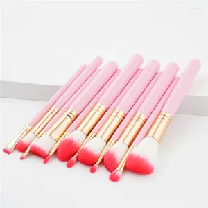 Makeup Brushes 12st Set Cosmetic Foundation Powder Blush Eye Shadow Lip Blend Wood Make Up Brush Tool Kit Maquiagem T12006