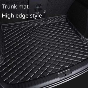 Floor Mats Carpets PU Leather Custom Car Trunk Mats for Audi A4 B6 B7 B8 B9 B6L BE2 BH7 BKH BWJ Interior Details Car Accessories Carpet All Models Q231012