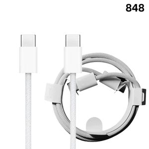 6T 60W PD USB C〜USB Cデータケーブル用15 Pro Max Plus Type C Fast Charging Cable with Box