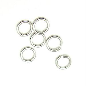 100st Lot 925 Sterling Silver Open Jump Ring Split Rings Tillbehör för DIY Craft Jewelry Gift W5008 273J