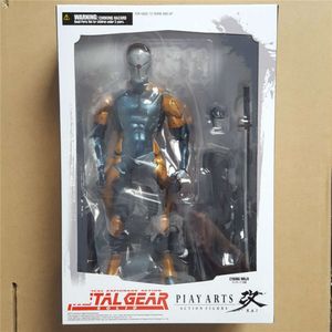 Mascot Costumes Play Arts Figure Metal Gear Solid Grey Fox Action Figure Model zabawki 24 cm Ruchable Doll Dy Desktop Prezent dla przyjaciół