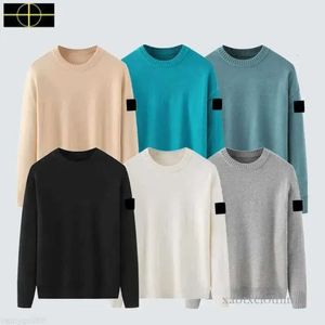 Mens Sweaters Designer Stones Hoodies Malha Moletom Pescoço Longo Slevee Pulôver Hoodie Casal Roupas Outono e Inverno Quente Island Tech Fleece Mulheres Tops