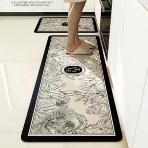 Carpet Dish Mat Foot Super Non slip Diatom Mud Pad Bath Anti Slip Kitchen Mats Wipeable Wash Long Strip 231011