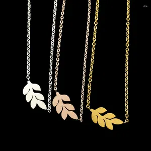 Link Bracelets Leaf Gothic Jewelry Rose Charm Filled Femme Women Hand Chain Stainless Steel Armbanden Bijoux Bridesmaid Gifts