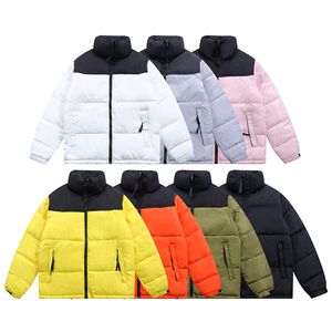 Parkas masculinas designer de algodão rosto jaqueta inverno quente casaco feminino parka marca jaqueta de luxo à prova de vento bordado alfabeto street wear casual norte casaco