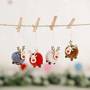 Christmas Toy Supplies New Christmas Ornaments Christmas Tree DIY Xmas Gift Santa Snowman Tree Pendant Doll Hang Party Decoration R231012