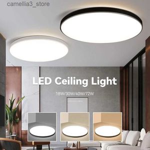 Luzes de teto Iluminação de teto LED Painel de luz 220V Lustre Circular Lumines Painel Banheiro Cozinha Home Decor Luminárias Penduradas Lâmpada de teto Q231012