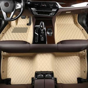 Floor Mats Carpets YOTONWAN Custom Leather Car Foor Mat 100 For Genesis GV70 GV80 GV90 Waterproof And Wear-resistant Auto Accessories Car-Styling Q231012