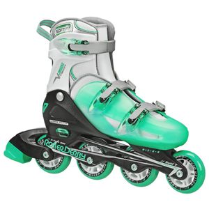 Inline Roller Skates Derby vtech 500 wanita Skate dengan ukuran yang dapat disesuaikan Mint 231012