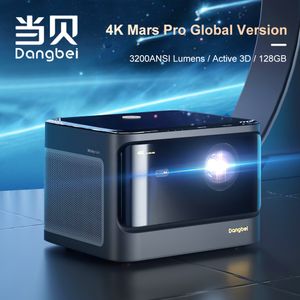 プロフェッショナルプロジェクター4Kレーザーレーザービーム3200ANSIルーメン128GBメモリアクティブ3D WiFiスマートテレビビデオホームシアター