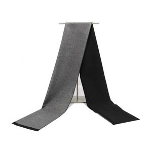 Sciarpe Cashmere di alta qualità Solido Grigio nero Navy boutique da uomo sciarpe a righe scozzesi colore patchwork 30x180 cm vendita al dettaglio all'ingrosso 231011