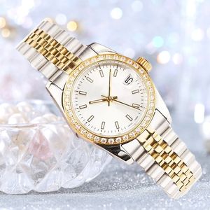 Zegarki męskie 41 mm zegarki Designer zegarki Diamond Women Automatyczne różowe złoto Data Rozmiar 36 mm 31 mm szafa szklana Wodoodporna Wodoodporne Montres Damskie zegarki dla kobiet