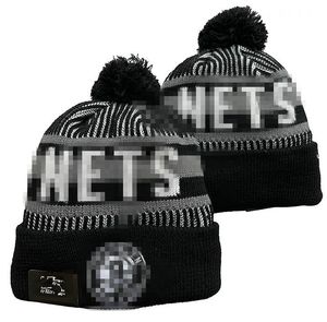 Nets Beanies Brooklyn Los Angeles Bobble Hats Berretti da baseball 2023-24 Fashion Designer Bucket Hat Chunky Faux Pom Beanie Christmas Sport Knit Hat
