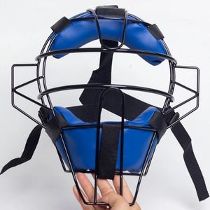 Schutzausrüstung Softball-Gesichtsmaske Wide Field Vision Komfortabler Sicherheits-Fielder-Kopfschutz Softball-Helm Baseball Catcher-Maske 231011