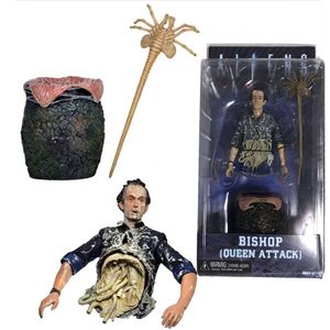 Costumi mascotte Alieni Figura Vescovo Regina Attacco Alieno Action Figure in PVC Modello da collezione Giocattoli Bambola mobile congiunta Scaffale Ornamento Regalo versione più alta.