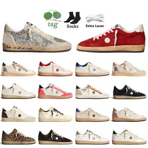 Designer-Basketball-Freizeitschuhe, silberne glitzernde, eisgraue Wildledereinsätze, Luxus-Ballstar, nie aufhören zu träumen, Vintage-Turnschuhe der italienischen Marke aus Wildleder