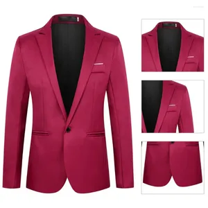 Herrenanzüge, klassischer Business-Blazer, schlichter Herren-Typ, Slim-Fit, Büro, All-Match