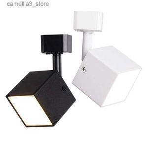 Plafoniere 7W LED COB Lampada da binario Lampada da soffitto Lampada da soffitto Girevole Camera da letto Hotel Q231012