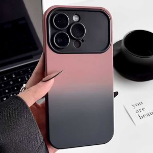 Gradient Big Window iPhone14 case with Apple 13 All-inclusive lens 12ProMax Skin case L2310/12