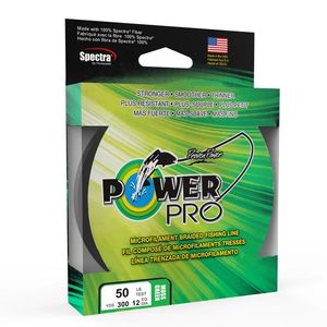 Braid Line POWER PRO geflochtene Angelschnur – Länge 275 m/300 Yards, Durchmesser 0,23 mm–0,43 mm, Größe 20–80 lb, Super PE, geflochtene Angelschnur, 231012