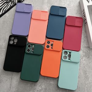 Slide Camera Lens Protection Soft TPU Cases For iPhone 15 Plus Pro Max IPhone15 Silicone CamShield Sliding Fashion Mobile Phone Back Gel Skin Cover