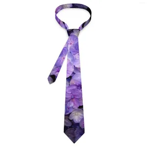 Bow Ties Mens Tie Lavender Neck Purple Day Flowers Print Retro Trendy Collar Graphic Daily Wear Quality Necktie Accessories