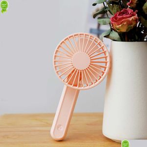 Electronic Accessories Supplies Wholesale Portable Hand-Held Small Fan Usb Charging Mini Desktop Three Speed Control Silent Simple S Dhhhl