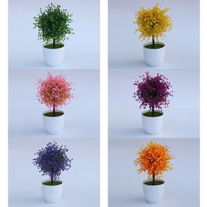 الزهور الزخرفية النبات الاصطناعية بونساي البلاستي