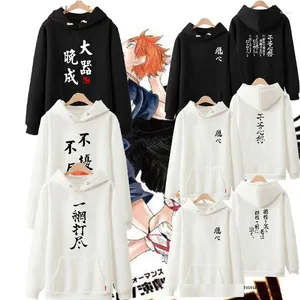 Männer Hoodies Anime Haikyuu Karasuno High School Lustige Hoodie Hip Hop Grafik Sweatshirts Poleron Hombre Streetwear Unisex Harajuku