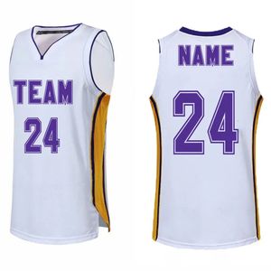 Outdoor T-Shirts Custom NO 24 Men Boys Basketball Jerseys Kits Male College Sleeveless Basketball Shirt Shorts Kids Sports Basketball Uniforms 231012