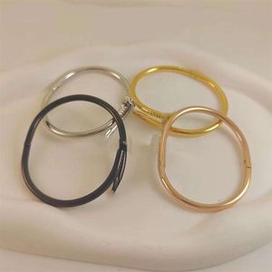 Armband 882174789 Luxury Classic Designer Armband Nail Armband Classic Bangles No Diamond Size 16 Gold Silver Rose Gold 19