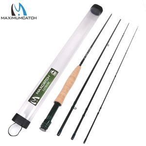 Удочки для лодки Maximumcatch Extreme Fly Rod 34568 WT IM8 Carbon Fiber Mediumfast, 4 шт. 231012