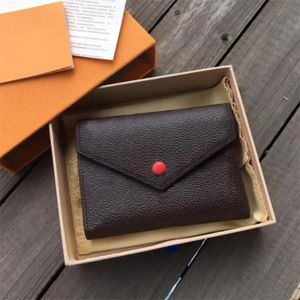 Ladies Fashion Casual Designer Luxury VICTORINE Wallet Coin Purse Key Pouch M41938 M62472 M62360 N41659 N64022 M64060 M81285 M80968 High Quality TOP 5A Card package