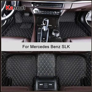 Golvmattor mattor Kahool Anpassade bilgolvmattor för Mercedes Benz SLK R171 R172 Auto Accessories Foot Carpet Q231012