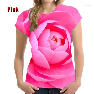 Camisetas masculinas 2023 moda gráfico t-shirt camisa de verão manga curta cor casual mulheres flor impressa tops