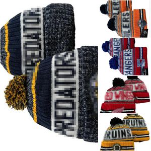 Rovdjur beanies bobble hattar baseball boll keps 2023-24 modedesigner hink hatt chunky faux pom beanie jul sport stickad hatt